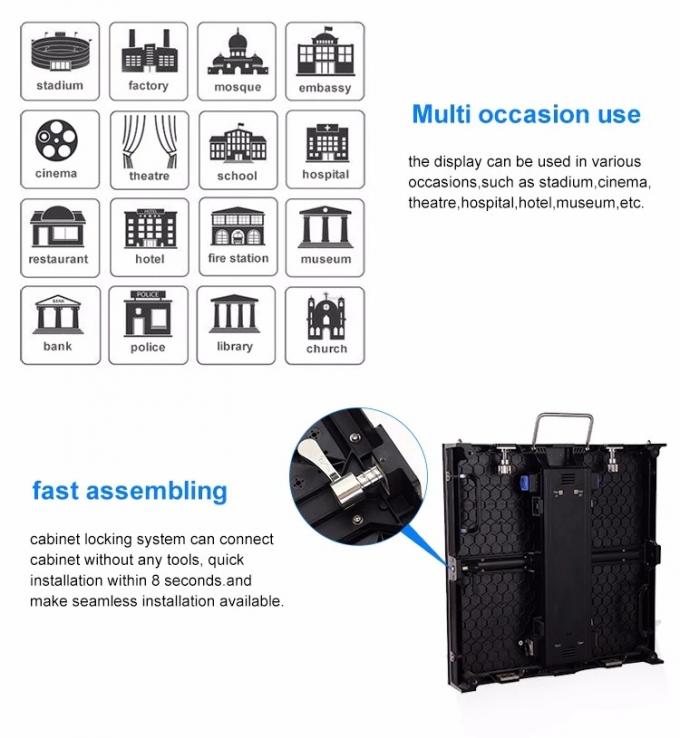 Large Full Color Led Display Panel , P5 Indoor Screen Led Video Wall 320*160mm Module 2