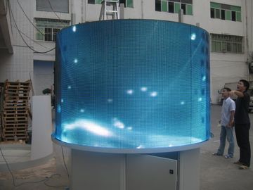 China Pixel 546 2 R1G1B Full Color Video Curved Led Board Display For Advertising company