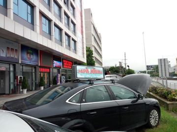 Customized 960 * 360mm, 160 * 60 Monochrome Panel Taxi LED Display For Taxi Roof Top Signs