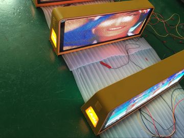 Easy installation taxi led advertising sign , wireless taxi top sign