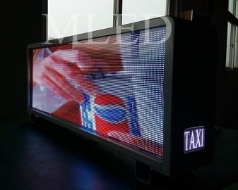 Popular rgb Slim taxi top advertising light box 5mm Pixel Pitch