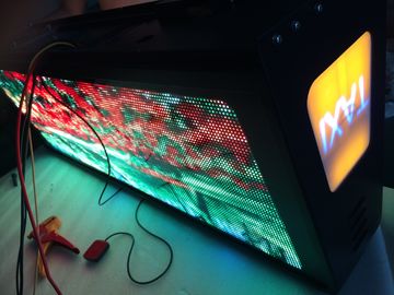 Great effect Taxi LED Display / multi - color taxi digital advertising electronic