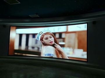 Full color p1.667 flexible led modules screen / indoor smd led soft screens ip43