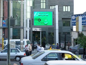 1R1G1B Waterproof Video 10mm Outdoor Full Color Led Display , 10000 dot / m2 Pixel
