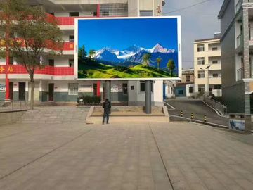 Ultra Thin / Slim P10 Outside Full Color Led Display Cabinets Nationstar Chip