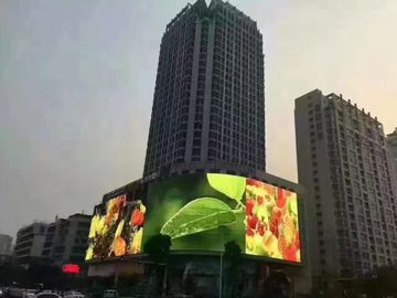 P10 IP65 5000 - 9500K Iron Advertising Outdoor Full Color Video Curved Led Display Walls