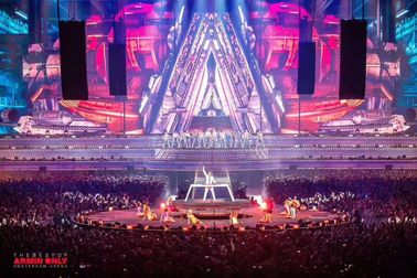 1R1G1B Indoor Rental Led Display , Led Video Wall Curtain 1200cd/m2 Brightness