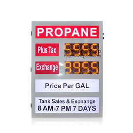 Colorful Gas Sign Full Color Outdoor Advertising Led Display 2 Years Warranty