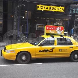 RGB video taxi top led display for logo/brand advertising with 3G/wifi control
