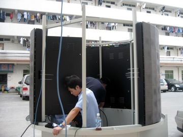 Flexible Full Color Curved Led Wall Screen P3.91 P4.81 2000cd/sqm Brightness