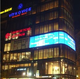 P10 Transparent Indoor Led Display Glass Screens For Glass Building Advertising Video Wall