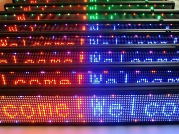 buy P10 / P12 2R1G AC220V / 110V Tri Color Led Message Display Screen modules For Advertising Media online manufacturer