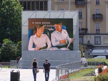 buy Video Outdoor Full Color Led Advertising Billboard Super High Brightness 4096 Pixel online manufacturer